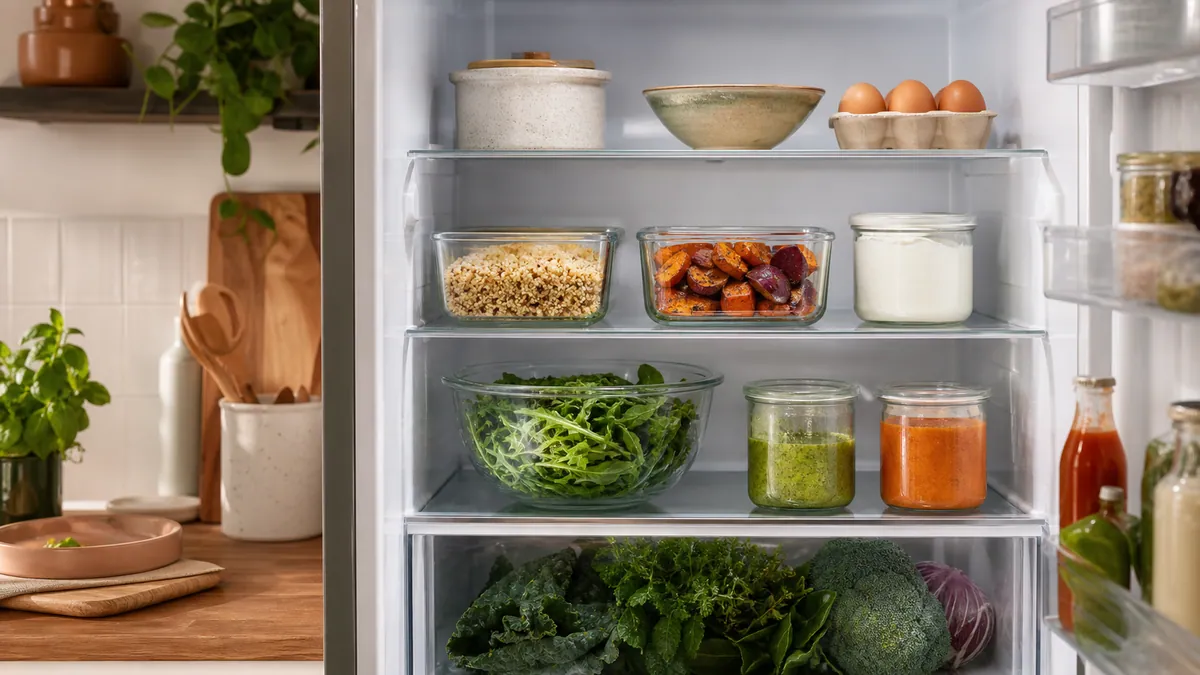 Simple pantry ingredients prepared for a quick meal.